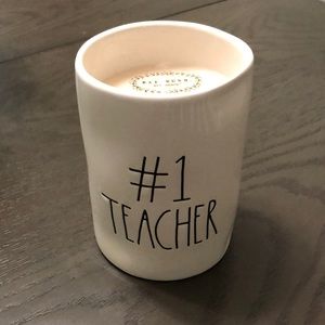 ❗️READ DESCRIPTION❗️ Rae Dunn #1 Teacher candle 🕯